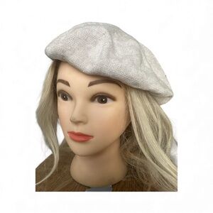 Elegant White Beret for Women